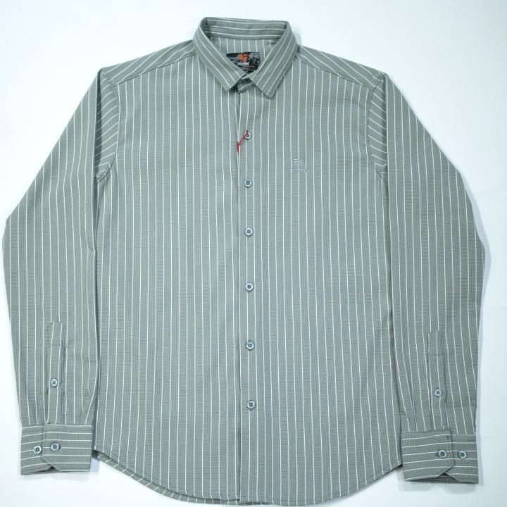 Pinstripe Button-Down Shirt